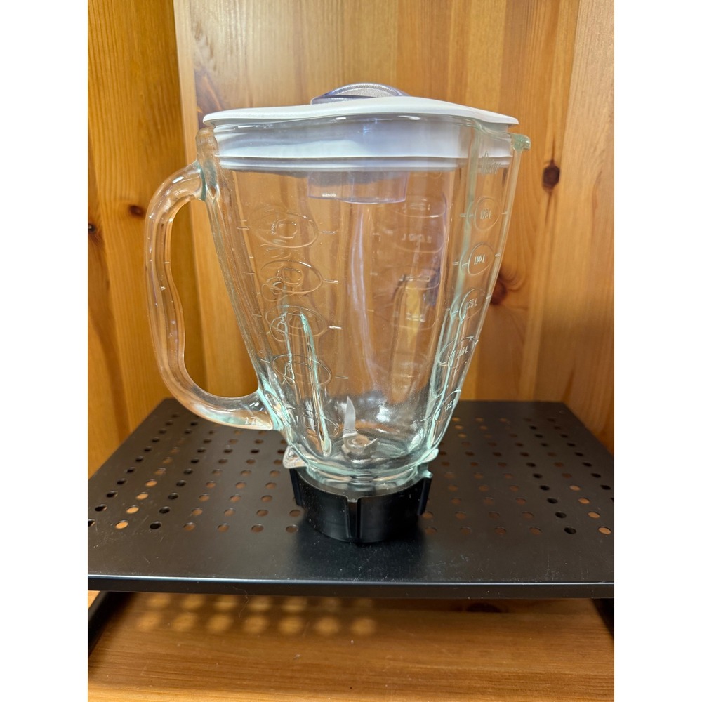 Oster Glass Blender Jar Pitcher Replacement 6 Cup 1.25L Lid & Blade Assembly